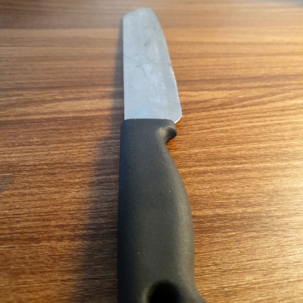knife with plastic handle